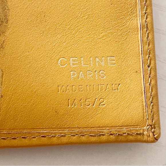 Celine brown macadam canvas and tan leather long snap wallet vintage - Picture 8 of 8